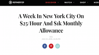 Refinery29's Money Diaries Aren't the 'Revolution' They Promise